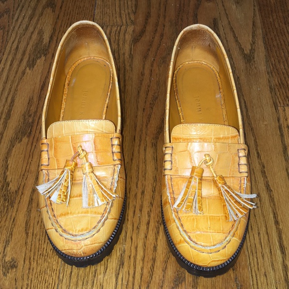 Jenni Kayne Croc-Embossed Tassel Loafers - Picture 2 of 11